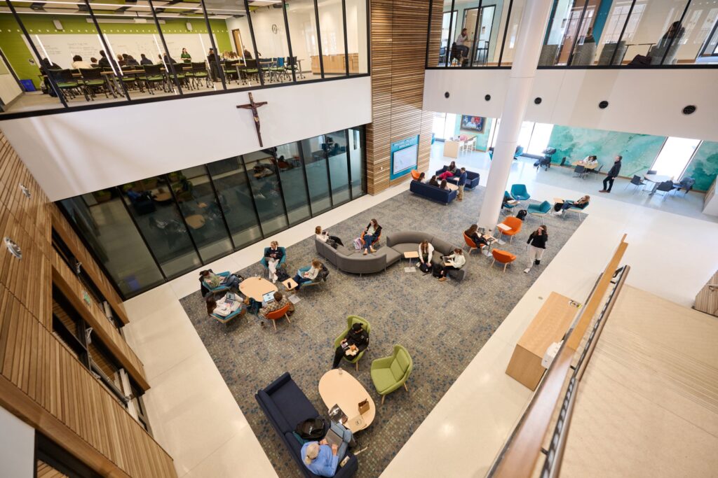 Interior of Ben Mondor Center for Nursing and Health Sciences
